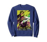 Star Wars The Mandalorian Cara Dune Sweatshirt, Unisexe pour Adultes, Bleu Marine, L