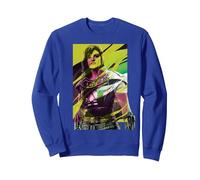 Star Wars The Mandalorian Cara Dune Sweatshirt, Unisexe pour Adultes, Bleu Royal, L