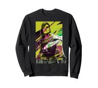 Star Wars The Mandalorian Cara Dune Sweatshirt, Unisexe pour Adultes, Noir, S
