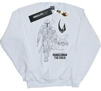 Star Wars - "The Mandalorian Clan Of Two" Sweat-shirt pour homme BI46462 (XL) (Blanc)