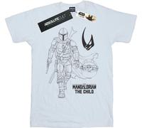Star Wars - "The Mandalorian Clan Of Two" T-shirt pour homme BI47175 (M) (Blanc)