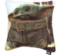 Star Wars : The Mandalorian - Coussin garni AG428 (40 cm x 40 cm) (Vert/Vert/Blanc/Brun/Brun)