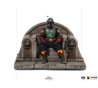 Star Wars The Mandalorian Deluxe Art Scale Statue 1/10 Boba Fett sur le trône 18