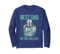 Star Wars The Mandalorian Father's Day Best Dad Manche Longue