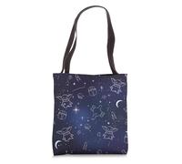 Star Wars The Mandalorian Grogu Galaxy Midnight Blue Tote Bag