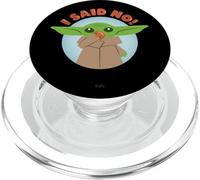 Star Wars The Mandalorian Grogu I Said No! Funny Cute Black PopSockets PopGrip pour MagSafe