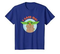 Star Wars The Mandalorian Grogu I Said No! Funny Cute Snack T-Shirt, Enfant, Bleu Royal, 8 Ans