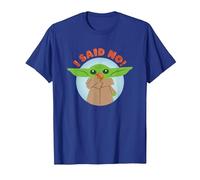 Star Wars The Mandalorian Grogu I Said No! Funny Cute Snack T-Shirt, Homme, Bleu Royal, L