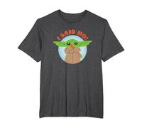 Star Wars The Mandalorian Grogu I Said No! Funny Cute Snack T-Shirt, Homme Grandes Tailles, Chiné Foncé, 4X Tall