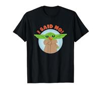 Star Wars The Mandalorian Grogu I Said No! Funny Cute Snack T-Shirt, Homme, Noir, 5XL