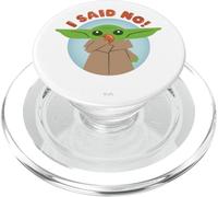 Star Wars The Mandalorian Grogu I Said No! Funny Cute White PopSockets PopGrip pour MagSafe