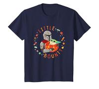 Star Wars The Mandalorian Grogu Little Bounty Halloween T-Shirt, Enfant, Bleu Marine, 6 Ans