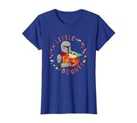 Star Wars The Mandalorian Grogu Little Bounty Halloween T-Shirt, Femme, Bleu Royal, XS