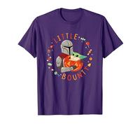Star Wars The Mandalorian Grogu Little Bounty Halloween T-Shirt, Homme, Violet, M