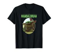 Star Wars: The Mandalorian Grogu Oval Portrait With Logo T-Shirt