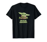 Star Wars The Mandalorian Grogu Snack Champ Funny Cute Frogs T-Shirt