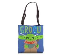 Star Wars The Mandalorian Grogu Snack Time Blue Tote Bag