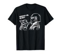 Star Wars The Mandalorian & Grogu Wherever I Go He Goes T-Shirt