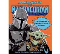 Star Wars : The Mandalorian - Impression sur toile "This Is More Than I Signed Up For" PM3492 (40 cm x 50 cm) (Orange/Noir/Bleu/Blue)