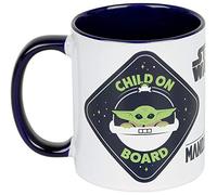Star Wars – Mug en céramique The Mandalorian (Bébé à bord) 315 ml intérieur coloré