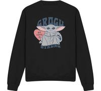 Star Wars : The Mandalorian - "My Love Is Strong" Sweatshirt für Herren/Damen Uni TV15008 (S) (Schwarz)