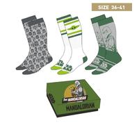 Star Wars - The Mandalorian - Pack De 3 Paires De Chaussettes (P36-41