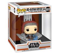 Funko Pop! Deluxe: Star Wars: The Mandalorian S9 - Bo-Katan - Bo Katan with Throne, 10-inch - Figurine en Vinyle à Collectionner - Idée de Cadeau - Produits Officiels - TV Fans