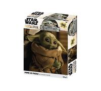 Puzzle lenticulaire Prime 3D Le bébé mandalorien Yoda chargé de 500 pièces