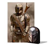 Star Wars: The Mandalorian - Puzzle lenticulaire Mando avec boîte en métal 3D 300 pcs 46x31 cm