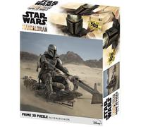 Star Wars: The Mandalorian - Puzzle lenticulaire Mando sur un Speeder 500 pcs 61x46 cm