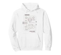 Star Wars The Mandalorian Razor Crest Schematic Sweat à Capuche