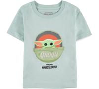 Star Wars The Mandalorian T-shirt pour fille - Taille 7-14 ans - 100 % coton - Manches courtes - Bleu, beige, 158-164