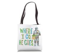 Star Wars The Mandalorian The Child Where I Go He Goes Tote Bag