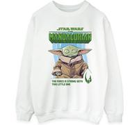 Star Wars - "The Mandalorian The Force Is Strong" Sweat-shirt pour femme BI39215 (XL) (Blanc)