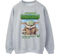 Star Wars - "The Mandalorian The Force Is Strong" Sweatshirt für Damen BI39215 (S) (Grau)