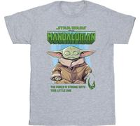 Star Wars - "The Mandalorian The Force Is Strong" T-shirt pour homme BI47267 (L) (Gris)