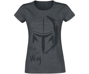 Star Wars The Mandalorian - This is The Way Femme T-Shirt Manches Courtes Graphite XL