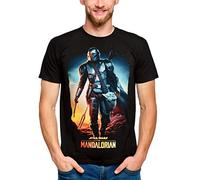 Star Wars The Mandalorian - Through The Galaxy Homme T-Shirt Manches Courtes Noir L