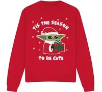 Star Wars : The Mandalorian - "Tis The Christmas Season" Sweatshirt für Herren/Damen Uni TV4288 (XXL) (Rot)