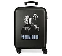 Star Wars The Mandalorian Valise de Cabine Noire 38 x 55 x 20 cm Rigide ABS Fermeture à Combinaison latérale 34 L 2 kg 4 Roues Doubles Bagage à Main