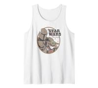 Star Wars: The Mandalorian Vintage Baby Yoda Logo Débardeur