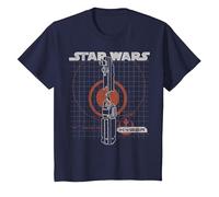Star Wars The Rise of Skywalker Kyber Crystal T-Shirt, Enfant, Bleu Marine, 12 Ans