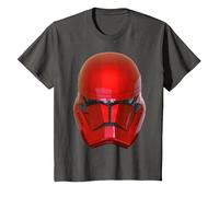 Star Wars: The Rise of Skywalker Red Sith Trooper Helmet T-Shirt, Enfant, Asphalte, 3 Ans