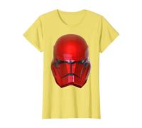 Star Wars: The Rise of Skywalker Red Sith Trooper Helmet T-Shirt, Femme, Citron, L