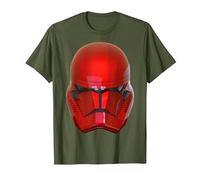 Star Wars: The Rise of Skywalker Red Sith Trooper Helmet T-Shirt, Homme, Olive, 3XL