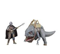 Star Wars The Vintage Collection, Pack de 2 Figurines Blurrg et Le Mandalorien à l'échelle 9,5 cm, Star Wars: The Mandalorian