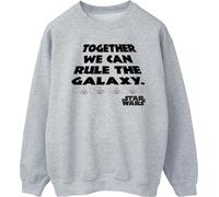 Star Wars - "Together We Can Rule The Galaxy" Sweatshirt für Herren BI46050 (L) (Grau)