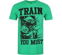 Star Wars - "Train You Must" T-shirt pour homme TV827 (M) (Vert/Noir)