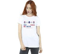 Star Wars : Un nouvel espoir - "May The Force Ice Pops" T-Shirt für Damen BI45254 (XL) (Weiß)