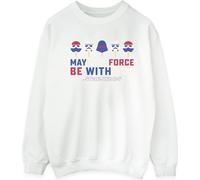 Star Wars : Un nouvel espoir - Sweatshirt "May The Force" pour hommes BI51736 (XXL) (Weiß)